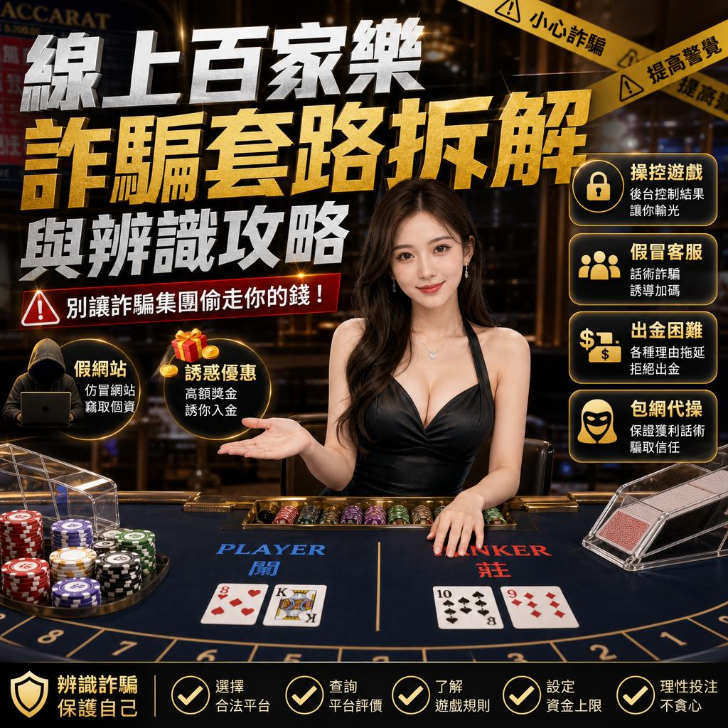 線上百家樂詐騙套路拆解與辨識攻略